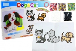 set za peglanje perlica pas i mačka 6000 kom