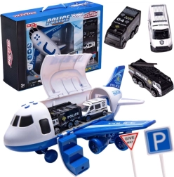 Woopie policijski zrakoplov–transporter XL s 3 autićima i prometnim znakovima