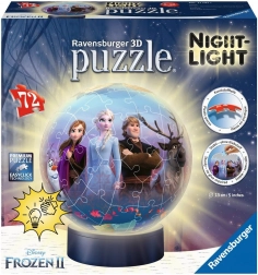 Ravensburger 3D svjetleća puzzle kugla Snježno kraljevstvo 2, 72 dijela