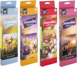 Dijamantno slikanje cvijeće, ptice, psić i Venecija 30x30 cm