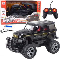RC terensko vozilo sa svjetlima, mjerilo 1:12, crno