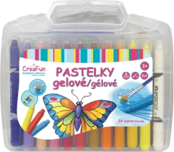 CreaFun gel olovke 3-u-1, perive, set 24 kom s kistom