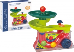 Interaktivna fontana s kuglicama sa zvukovima, šarena staza za spuštanje