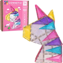 Magnetične konstrukcijske kocke CONNETIX Glitter Unicorn Pack 56 dijelova