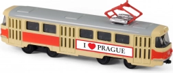 Retro metalni tramvaj 16 cm Prag