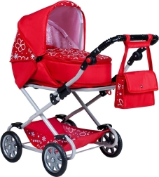 Dječja kolica za lutke 2u1 New Baby Monika crvena