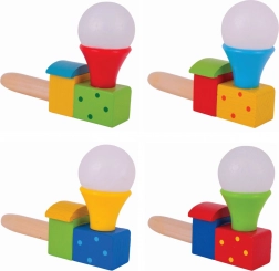 puhaća drvena lokomotiva s balonom BIGJIGS TOYS
