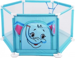 dječji igraći ogradak slonić s lopticama i košem