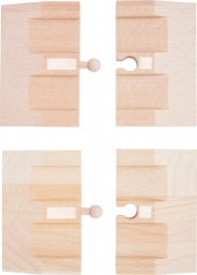 Small foot drvene rampe za autodrom, 4 kom