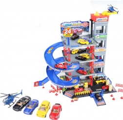 Woopie višekatno parkiralište s auto-praonicom, dizalom i helikopterom