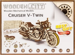 WOODEN CITY 3D puzzle Motocikl Cruiser V-Twin 168 dijelova