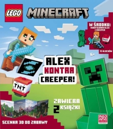 lego minecraft: alex vs creeper – interaktivni set s minifigurkama i knjigom zadataka