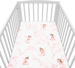 Pamučna plahta za dječji krevetić NEW BABY Vile 120×60 cm