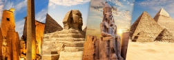 Panoramske puzzle BLUEBIRD Otkrijte Egipat: Luksor i Giza 1000 dijelova