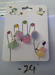 Set prstenova s voćem, 5 kom