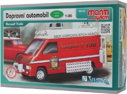 Konstrukcijski set Monti System MS 45 Vatrogasno vozilo Renault Trafic 1:35 u kutiji 22x16x5 cm