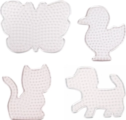 Playbox Pegboards for Iron-on Beads – Animals, 4 pcs