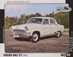 RETRO-AUTA puzzle Volga GAZ 21 (1967) 40 dijelova