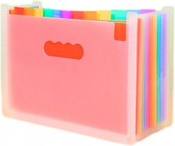 Organizator za dokumente s obojenim oznakama i džepovima formata A4