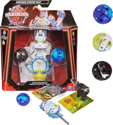Bakugan početni set s 3 kolekcionarske figurice Mantid Titanium Dragonoid Trox