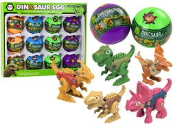 Set jaja dinosaura za vijčanje, 12 kom, raznobojno