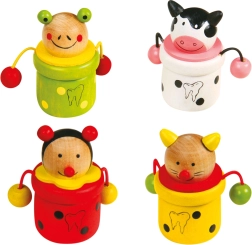 Drvene kutijice za zube Životinjice 4 kom