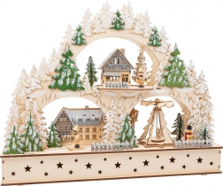 SMALL FOOT božićna drvena arka sa svjetlom i melodijom