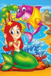drvene puzzle morska sirena i njezini prijatelji 16 dijelova