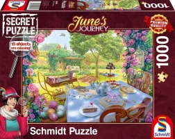 Schmidt Secret Puzzle June's Journey: Čaj u vrtu 1000 dijelova
