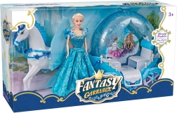 kočija s konjem i lutkom – čarobni set za djecu