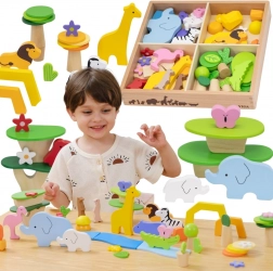 Viga drvena set Tropične priče, 55 dijelova