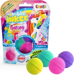 Inkee šumeće bombe za kupanje Galupy Unicorn – set 4 boje
