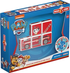 Geomag magnetske kocke Magicube Paw Patrol – Marshall u vatrogasnom vozilu