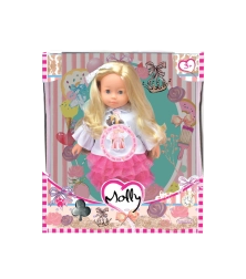 Lutka Bambolina Molly s 3 pjesmama, 40 cm