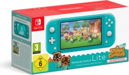 Nintendo Switch Lite tirkizni + ANIMAL CROSSING: NEW HORIZONS (paket)