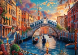 Puzzle oslikane Venecije 1000 dijelova