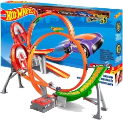 Hot Wheels Power Shift Raceway – trkaća staza s petljom i 5 autića