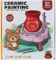 Lončarsko kolo na baterije tirkizno za djecu