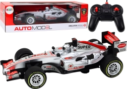 RC trkaća Formula 1 1:12 sa svjetlima i zvukovima – srebrna