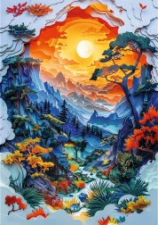 Trefl Puzzle Papirnata Umjetnost: Dolina 1000 dijelova