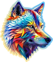 Drvene puzzle Otmjeni vuk 250 dijelova WOODEN CITY