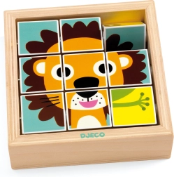 Drvena preklapalica Životinjice Djeco