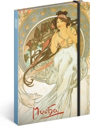 NOTIQUE Notebook Alfons Mucha – Music Lined