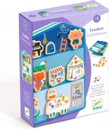 drvena magnetska kućica Djeco s mačjim figuricama