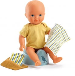 Kahlica za lutke DJECO Potty & Wipes
