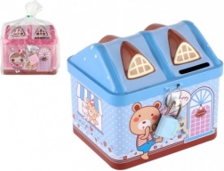 Limena kasica u obliku kućice s lokotom 12 × 11 cm