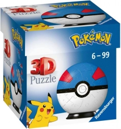 Ravensburger 3D slagalica 3D Pokémon Great Ball – 54 dijelova