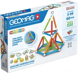magnetička građevna set Supercolor RE 60 dijelova Geomag