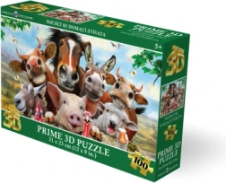 3D puzzle Nasmiješene domaće životinje