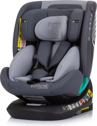 Chipolino autosjedalica Supreme i-Size 40–150 cm Isofix 360 – Granite